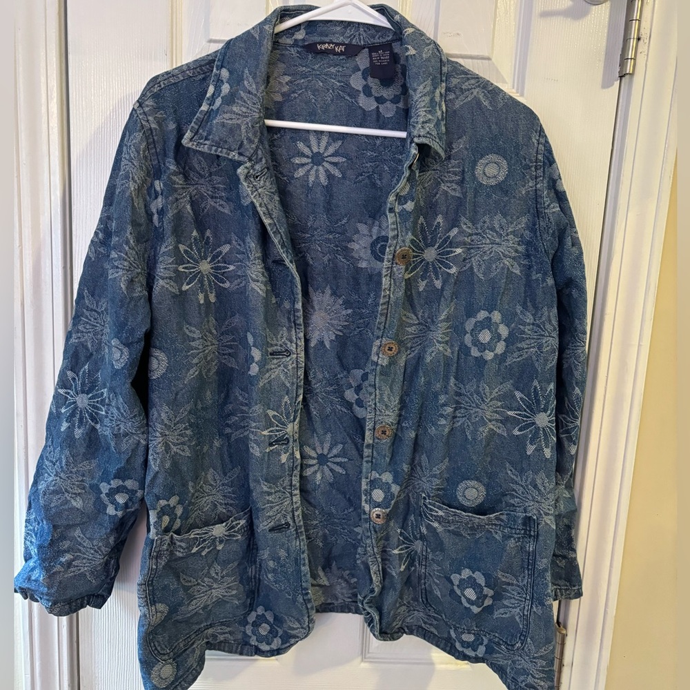 Cute funky Jean button down